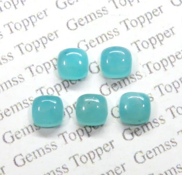 Amazonite 10x10 mm Cushion Cabochon